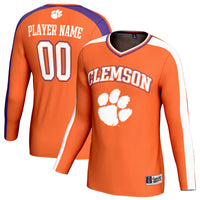 Clemson Tigers Volleyball Jersey, Orange Sportswear Jersey Shirt, Lightweight Breathable Athletic Jersey, Casual Gift for Men, Style 203494821