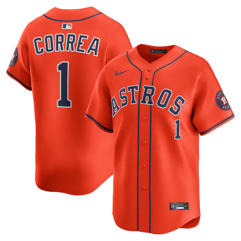 Carlos Correa Houston Astros Baseball Jersey, Orange Sportswear Jersey Shirt, Lightweight Breathable Athletic Jersey, Casual Gift for Men