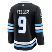 Clayton Keller Utah Mammoth Hockey Jersey, Black Premium Home Sportswear Jersey Shirt, Long Sleeve Hockey Sweater Jersey, Casual Gift for Men