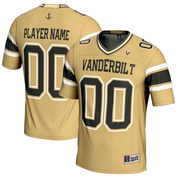 Vanderbilt Commodores NIL Pick-A-Player Football Jersey - Gold