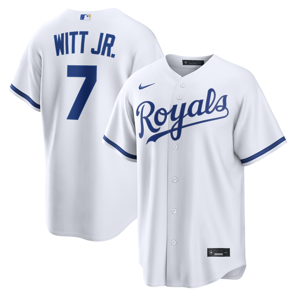 Kansas City Royals Bobby Witt Jr. White Home Replica Jersey
