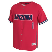 Arizona Wildcats Baseball Jersey, Red Sportswear Jersey Shirt, Lightweight Breathable Athletic Jersey, Casual Gift for Men, Style 204688200