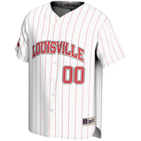 Louisville Cardinals Baseball Jersey, White Lightweight Sportswear Jersey Shirt, Lightweight Breathable Athletic Jersey, Casual Gift for Men