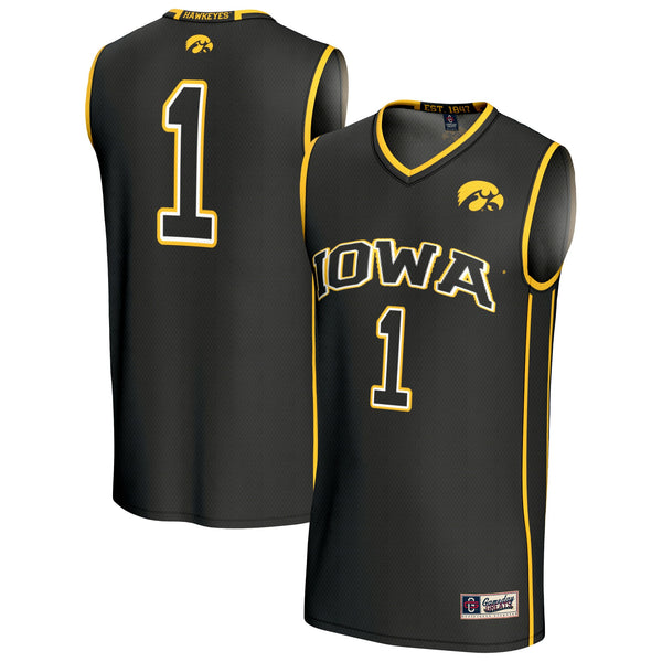 Iowa Hawkeyes Lightweight Collegiate Basketball Fashion Jersey - Black