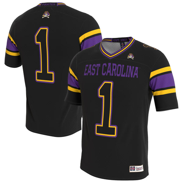 ECU Pirates Lightweight Collegiate Football Blackout Fashion Jersey