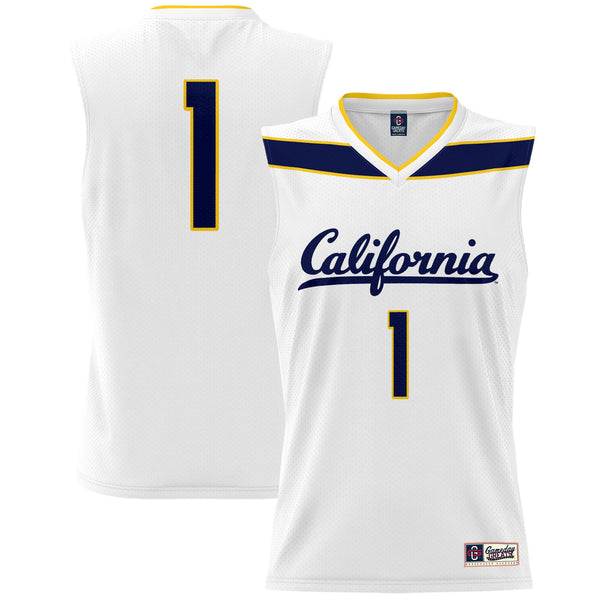 #1 Cal Bears Lightweight Basketball Fashion Jersey - White
