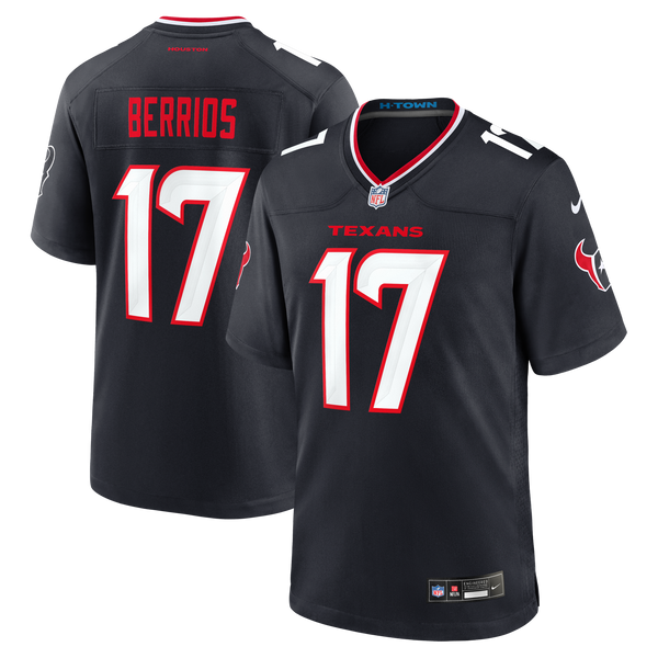 Houston Texans Braxton Berrios Navy Team Game Jersey