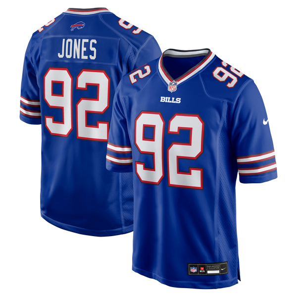 Buffalo Bills DaQuan Jones Royal Game Player Jersey
