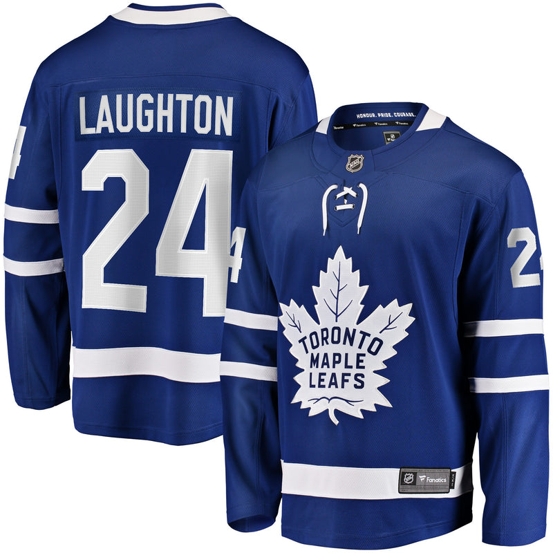 Scott Laughton Toronto Maple Leafs Hockey Jersey, Blue Breakaway Sportswear Jersey Shirt, Long Sleeve Hockey Sweater Jersey, Casual Gift for Men