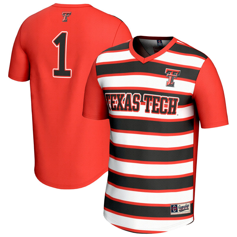Texas Tech Red Raiders Soccer Jersey, Fashion Lightweight Sportswear Jersey Shirt, Lightweight Breathable Athletic Jersey, Casual Gift for Men