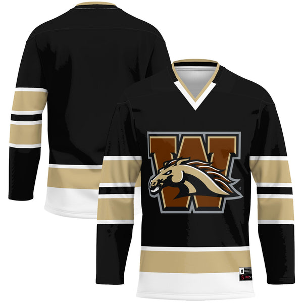 Western Michigan Broncos Hockey Jersey - Black