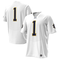 Notre Dame Fighting Irish Football Jersey, White Sportswear Jersey Shirt, Lightweight Breathable Athletic Jersey, Casual Gift for Men
