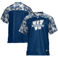 Washburn Ichabods Football Jersey, Blue Sportswear Jersey Shirt, Lightweight Breathable Athletic Jersey, Casual Gift for Men