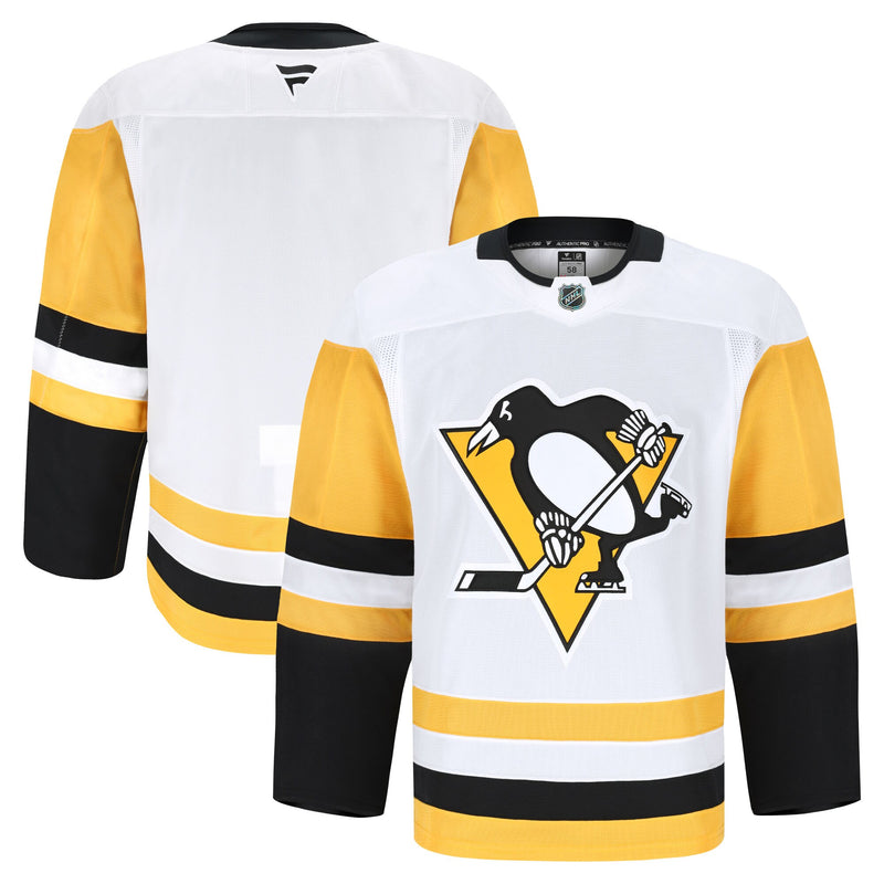 Pittsburgh Penguins Hockey Jersey, White Authentic Away Sportswear Jersey Shirt, Long Sleeve Hockey Sweater Jersey, Casual Gift for Men