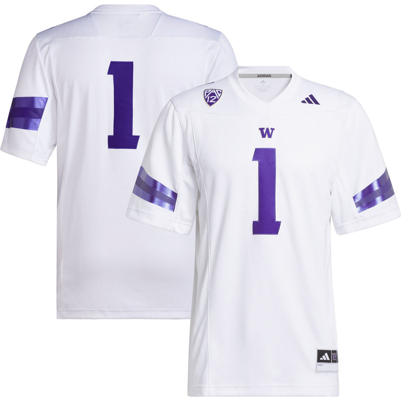 Washington Huskies Football Jersey, White Sportswear Jersey Shirt, Lightweight Breathable Athletic Jersey, Casual Gift for Men, Style 5226875