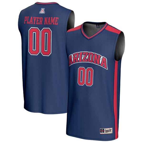 Arizona Wildcats NIL Pick-A-Player Lightweight Basketball Fashion Jersey - Navy