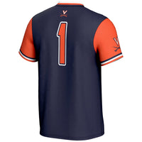 Virginia Cavaliers Softball Jersey, Navy Sportswear Jersey Shirt, Lightweight Breathable Athletic Jersey, Casual Gift for Men, Style 200146410