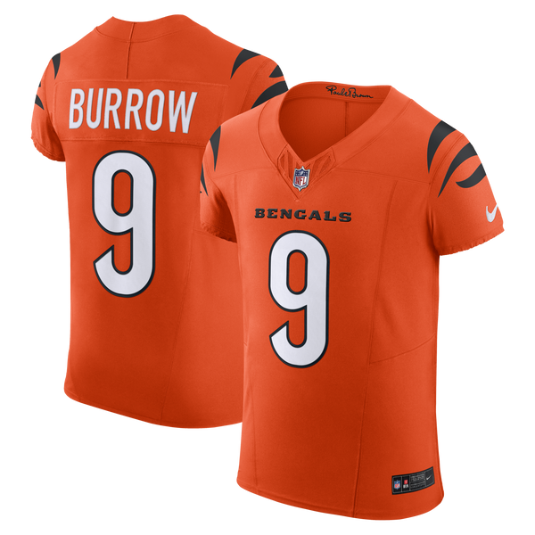 Cincinnati Bengals Joe Burrow Orange Team Elite Jersey
