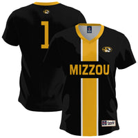Missouri Tigers Lightweight Soccer Jersey, Black Fashion Sportswear Jersey Shirt, Lightweight Breathable Athletic Jersey, Casual Gift for Men