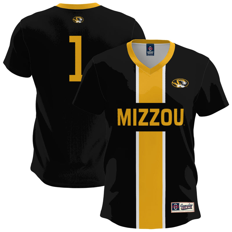 Missouri Tigers Lightweight Soccer Jersey, Black Fashion Sportswear Jersey Shirt, Lightweight Breathable Athletic Jersey, Casual Gift for Men