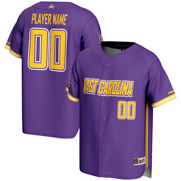 ECU Pirates NIL Pick-A-Player Lightweight Baseball Jersey - Purple