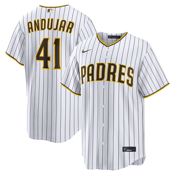 San Diego Padres Miguel Andujar White Home Replica Jersey