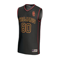 USC Trojans Lightweight Basketball Jersey, Black Fashion Sportswear Jersey Shirt, Sleeveless Athletic Tank Jersey, Casual Gift for Men