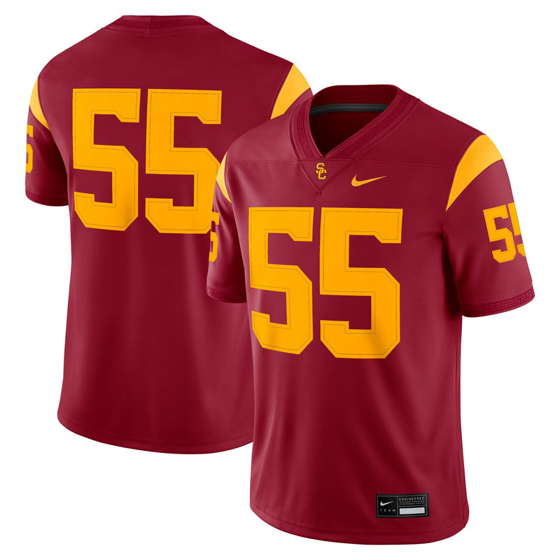 USC Trojans Football Jersey, Cardinal Game Home Sportswear Jersey Shirt, Lightweight Breathable Athletic Jersey, Casual Gift for Men