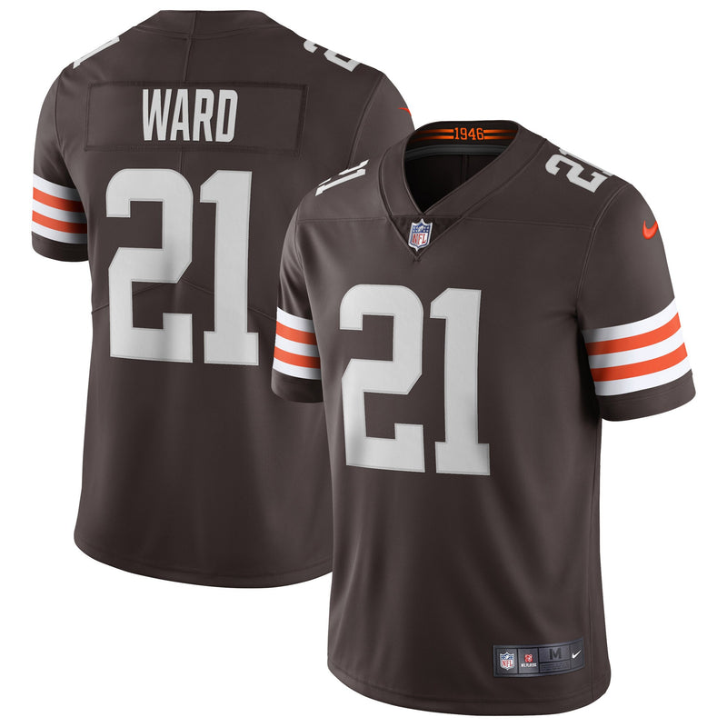 Denzel Ward Cleveland Browns Football Jersey, Sportswear Jersey Shirt, Lightweight Athletic Jersey, Casual Gift for Men, Style 3689226