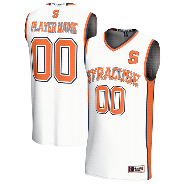 Syracuse Orange Lightweight Collegiate Basketball NIL Pick-A-Player Fashion Jersey - White