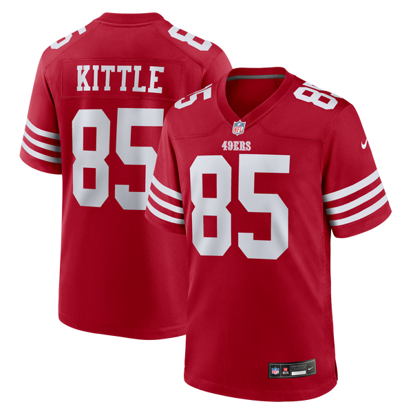 San Francisco 49ers George Kittle Scarlet Team Game Jersey