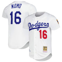 Hideo Nomo Los Angeles Dodgers Baseball Jersey, White Sportswear Jersey Shirt, Lightweight Breathable Athletic Jersey, Casual Gift for Men