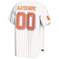 Clemson Tigers Baseball Jersey, White Lightweight Sportswear Jersey Shirt, Lightweight Breathable Athletic Jersey, Casual Gift for Men