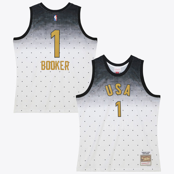 NBA Devin Booker 2016 USA Authentic Jersey All-Star - White/Black