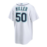 Bryce Miller Seattle Mariners Baseball Jersey, White Sportswear Jersey Shirt, Lightweight Breathable Athletic Jersey, Casual Gift for Men