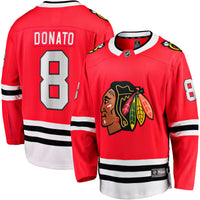 Ryan Donato Chicago Blackhawks Hockey Jersey, Red Breakaway Home Sportswear Jersey Shirt, Long Sleeve Hockey Sweater Jersey, Casual Gift for Men