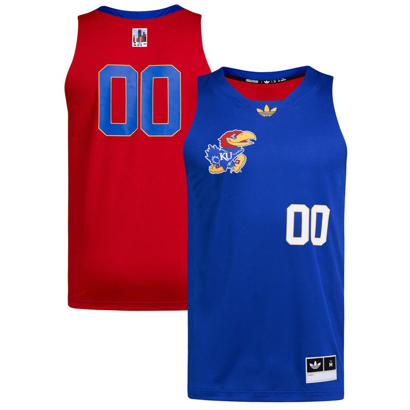 Kansas Jayhawks Basketball Jersey, Royal/Red Sportswear Jersey Shirt, Sleeveless Athletic Tank Jersey, Casual Gift for Men