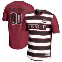 South Carolina Gamecocks Soccer Jersey, Garnet/Navy Fashion Sportswear Jersey Shirt, Lightweight Breathable Athletic Jersey, Casual Gift for Men