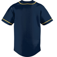 Central Alabama Community Baseball Jersey, Navy Lightweight Sportswear Jersey Shirt, Lightweight Breathable Athletic Jersey, Casual Gift for Men