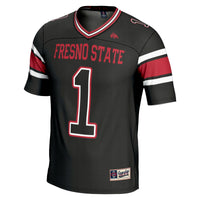Fresno State Bulldogs Endzone Football Jersey, Black Sportswear Jersey Shirt, Lightweight Breathable Athletic Jersey, Casual Gift for Men