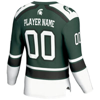 Michigan State Spartans Hockey Jersey, Green Sportswear Jersey Shirt, Long Sleeve Hockey Sweater Jersey, Casual Gift for Men, Style 200899620