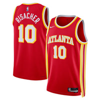 Zaccharie Risacher Atlanta Hawks Basketball Jersey, Red Swingman Sportswear Jersey Shirt, Sleeveless Athletic Tank Jersey, Casual Gift for Men