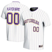 ECU Pirates Softball Jersey, White Sportswear Jersey Shirt, Lightweight Breathable Athletic Jersey, Casual Gift for Men, Style 201164140
