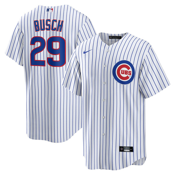 Chicago Cubs Michael Busch White Home Replica Jersey