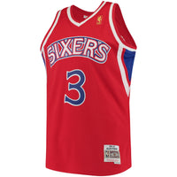 Allen Iverson Philadelphia 76ers Basketball Jersey, Red Swingman Sportswear Jersey Shirt, Sleeveless Athletic Tank Jersey, Casual Gift for Men