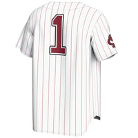 South Carolina Gamecocks Baseball Jersey, White Fashion Sportswear Jersey Shirt, Lightweight Breathable Athletic Jersey, Casual Gift for Men
