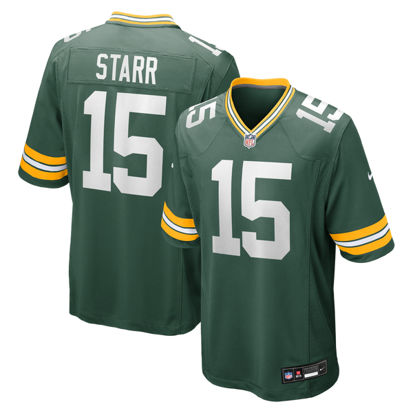 Green Bay Packers Bart Starr Green Game Retired Player Jersey