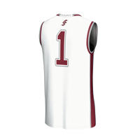 Fordham Rams Basketball Jersey, White Fashion Lightweight Sportswear Jersey Shirt, Sleeveless Athletic Tank Jersey, Casual Gift for Men