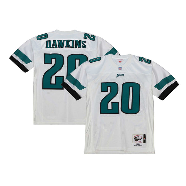 Philadelphia Eagles 1996 Brian Dawkins White Authentic Throwback Retired Player Jersey