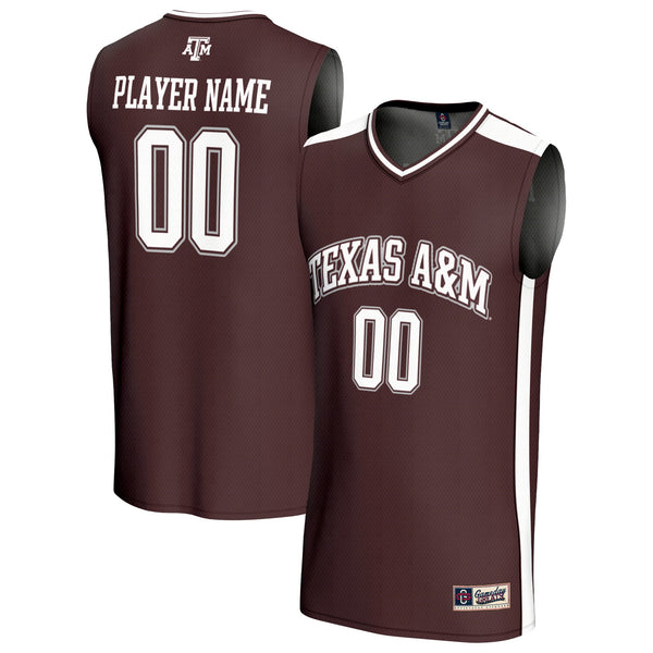Texas A&M Aggies Lightweight Collegiate Basketball NIL Pick-A-Player Fashion Jersey - Maroon